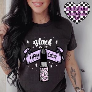 Black is My Happy Color Tee Shirt Unisex Edgy Alternative Vibes